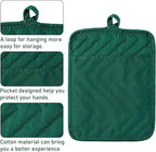 GROBRO7 5Pack Pocket Pot Holders Cotton Heat Resistant Potholder Multipurpose - Image 3